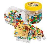 Hama Beads & Pegboards Maxi 400 – Multicolour in Yellow Tub – One Size