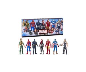 Maxi Avengers Pack 7 30 cm figures, 5 accessories, Marvel Avengers Titan Hero Series