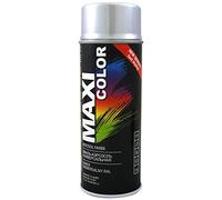 Maxi Color Gloss Aluminium RAL9006 Spray 400ml - Fast-drying spray with a sleek metallic finish. Ideal for metal, wood & plastic. Smooth coverage, strong adhesion, indoor/outdoor durability.