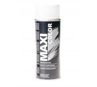 Maxi Color White Primer 400ml - Fast-drying spray for metal, wood & plastic. Smooth finish, great adhesion, ideal for indoor/outdoor use. Prepares surfaces for topcoat application.