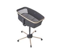 Maxi-Cosi Alba All in 1 Bassinet, Baby Bassinet, Reclining Bassinet and Highchair, 100% Recycled Fabrics, 0 Months - 3 Years (15kg), Combine with Maxi-Cosi Alba Meal Kit, Beyond Graphite