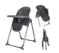 Maxi-Cosi Ava2 Baby Highchair, 0-3 Years (up to 15 kg), Compact & Foldable High Chair, Lightweight (9,45 kg), 5 Recline & 6 Height Adjustments, One-Hand Removable Tray, 2 Wheels, Elegance Graphite