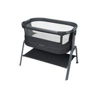 Maxi Cosi Iora² Co-Sleeping Bassinet, 0-6 Months (9 kg), Foldable & Lightweight Baby Bedside Crib, 5 cm CloudCore mattress, 5 Height Levels, 2 Smooth Gliding Wheels, Easy Slide, Elegance Graphite
