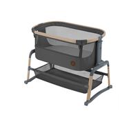 Maxi-Cosi Iora Air Co Sleeper Crib, All-Round Mesh Baby Bedside Crib, 0-6 Months (9 kg), Rocking Mode, 4 Incline & 5 Height Positions, Easy Slide, E