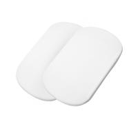 Maxi-Cosi Iora Baby Bed Sheets, Baby Cot Bedding, Bedside Crib Fitted Sheets for Maxi-Cosi Iora (Air) and Tori, Set of 2 Bedside Crib Sheets, White