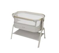 Maxi Cosi Iora² Co-Sleeping Bassinet, 0-6 Months (9 kg), Foldable & Lightweight Baby Bedside Crib, 5 cm CloudCore mattress, 5 Height Levels, 2 Smooth Gliding Wheels, Easy Slide, Elegance Beige