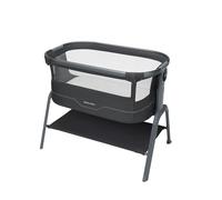 Maxi Cosi Iora² Co-Sleeping Bassinet, 0-6 Months (9 kg), Foldable & Lightweight Baby Bedside Crib, 5 cm CloudCore mattress, 5 Height Levels, 2 Smooth Gliding Wheels, Easy Slide, Elegance Graphite