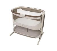 Maxi Cosi Iora Select Co-Sleeping Bassinet, 0-6 Months (9 kg), One-Step Fold Baby Bedside Rocking Crib, 3 cm CloudCore mattress, 5 Height Levels, 4 Smooth Gliding Wheels, Easy Slide, Elegance Truffle