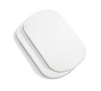 Maxi-Cosi Iora Waterproof Bedsheets, Baby Cot Bedding, Waterproof Mattress Protector, Bedside Crib Fitted Sheets for Maxi-Cosi Iora Range and Tori Co-Sleepers, Set of 2 Bedside Crib Sheets, White