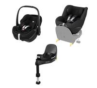 Maxi-Cosi Pebble 360 Pro, Pearl 360 Pro and FamilyFix 360 Pro Bundle Twillic Black