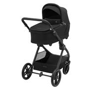 Maxi-Cosi Oxford Plus Baby Stroller, 2-in-1 Set with Carrycot, 0-4 Years, 0-22 kg, Compact Foldable, Smooth Suspension, 3 Recline Positions, Large 10 kg Storage Basket, Twillic Black