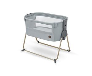 Maxi-Cosi Tori 2-in-1 Co-Sleeper, Bedside Crib, 0 - 6 Months, 0 - 9 kg, Ultra-Compact Fold, Lightweight, 5 Height Positions, Portable Co-Sleeper with Breathable Mesh, Travel Cot, Beyond Grey