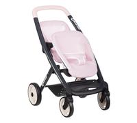 Smoby - Maxi-Cosi - Pink Twin Stroller - Imitation Toy - Walking 2 Dolls up to 42 Cms - Silent and Multi-Directional Wheels - From 3 Years Old - Made in Spain