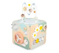Janod - Sweet Cocoon Large Multi-Activity Cube - 11 Children’s Activities - Early-Learning Toy - Develops Fine Motor Skills - FSC Wood Toy - 18 Months +, J04060