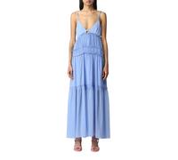 Maxi Dress Sleeveless V-Neck - female - Patrizia Pepe - Maxi Dresses - Blue - M - Dresses M