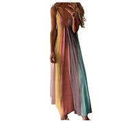 Maxi Dresses For Women Uk Plus Size-Dress Sleeveless Long Dress Plus V- Maxi Stripe Size Women'S Loose Ladies Women'S Dress