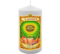 Maxi Happy Birthday Candle with Papyrus - Humorous Greeting Message - Maxi Size, Surprise Effect Guaranteed