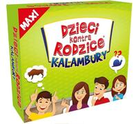 MAXI KALAMBURY DZIECI kontra RODZICE 54 karty 216 haseł + Instrukcja