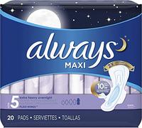 Always Discreet Always Extra Heavy Overnight Maxi Pads With Flexi-Wings, 20 each (Pack of 1)