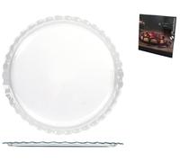 Maxi Patisserie Cake Plate Transparent Glass 37Cm X 1H