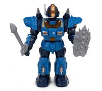 Maxi Robot Walking Toy 35 cm with Lights Sounds Missile Launches Functioning Sword Shield 360° Rotation Intelligent Robot Interactive Illuminates and Shoots Missiles Assorted Colours Random (a)