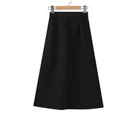 Maxi Skirts Womens Bohemian Long Skirt UK Chic Ladies Pleated A-Line Skirt Anti-Burnout Solid High Waist Short Tunic Skirts Loose Long Dresses