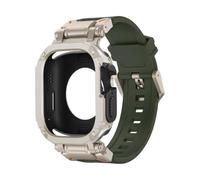 Maxiangjuan 1PC Silicone Strap+Case Waterproof For Watch Ultra 3 2 49mm | Series 11-10 46mm for Iwatch SE 7 4-9 44mm 45mm