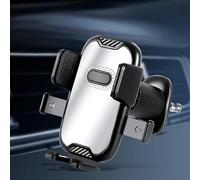 MAXIAOMA Car Phone Holder for BYD Seal U DM-i 2023 2024 2025, 360°Rotation Adjustable Air Vent Car Phone Mount Cradle Car Phone Mount Super Stable Hook Clip,Silver
