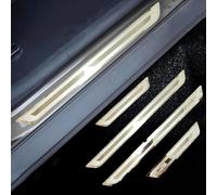 MAXIAOMA Strips Stainless Steel Threshold for Jeep Avenger 2023 2024, 4 Pcs Car Door Sill Protector Strips Car Door Sill Protector Strips Scuff Guard Threshold Protective