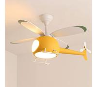 MAXIAOXIANG Inverter Ceiling Fan with Light,dimming Remote Control,Helicopter Chandelier,LED Ceiling Light Fan,6-Speed Adjustment,Remote Control Timing,Winter& Summer Positive & Negative,40W