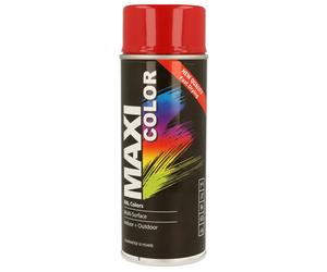 Maxicolor Gloss Carmine Red RAL Spray Paint 400ml Fast Dry Indoor Outdoor Use
