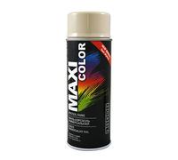 MaxiColor Gloss Light Ivory RAL1015 Spray 400ml - Fast-drying, high-gloss finish for metal, wood & plastic. Offers vibrant color, smooth coverage, and long-lasting indoor/outdoor protection.