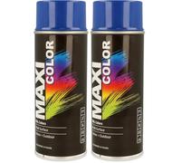 MaxiColor Gloss Marine Blue RAL5002 Spray 400ml - Fast-drying, high-gloss finish for metal, wood & plastic. Offers vibrant color, smooth coverage, and long-lasting indoor/outdoor protection.