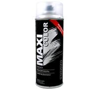 MaxiColor Matte Clear Lacquer 400ml - Fast-drying topcoat for metal, wood & plastic. Provides a smooth, non-glossy finish. Protects surfaces and enhances durability indoors & outdoors.