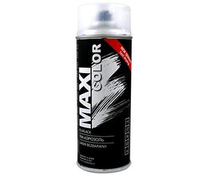 MaxiColor Matte Clear Lacquer 400ml - Fast-drying topcoat for metal, wood & plastic. Provides a smooth, non-glossy finish. Protects surfaces and enhances durability indoors & outdoors.