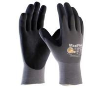 MaxiFlex Ultimate ATG 34-874 Seamless Knit Nylon/Lycra Glove with Nitrile Coated icro-Foam Grip on Palm and Fingers (12 Pack) (Medium)