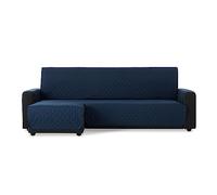 MAXIFUNDAS | Padded Chaise Longue Sofa Cover Left Arm 280 cm - Blue Extra Soft Sofa Cover - Sofa Cover with Back Ties - Chaise Longue Protector Sofa Cover Model MAUI