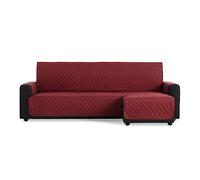 MAXIFUNDAS | Padded Chaise Longue Sofa Cover Right Arm 200 cm - Extra Soft Red Sofa Cover - Sofa Cover with Back Ties - Chaise Longue Protector Sofa Model MAUI