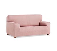 MAXIFUNDAS Vega 2 Seater Sofa Cover Elastic Sofa Cover Pink Furniture Protector Non Slip Jacquard Fabric Couch Cover Extra Soft Couch Cover with Back Straps