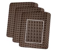 MAXIJIN Couch Seat Covers for Sectional Sofa, Stretch Sofa Seater Cover, Couch Seat Slipcover Protector Replacement for Individual Cushion with Elastic Bottom (Brown, 1 Seater*3)