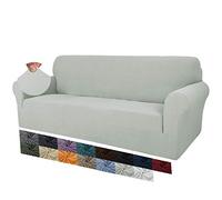 MAXIJIN Creative Jacquard Extra Large Couch Covers for 3 or 4 Seater, Super Stretch Non Slip Sofa Cover for Dogs Pet Friendly Sofa Slipcover Furniture Protector (4 Seater, Ivory)