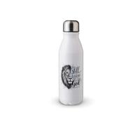 MAXIKIWI - Single Wall Water Drinking Bottle with Screw Cap, Non Insulated Lightweight Aluminium, BPA Free, Leak-Proof - Christian Floral 1525293-500ml