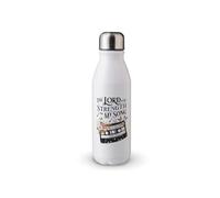 MAXIKIWI - Single Wall Water Drinking Bottle with Screw Cap, Non Insulated Lightweight Aluminium, BPA Free, Leak-Proof - Christian Floral 1525293-500ml