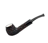 MAXIM DOMINO briar meerschaum lined carved mini tobacco smoking pipe