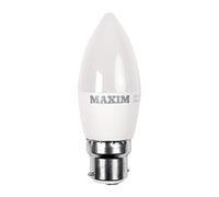 Maxim LED Candle Bayonet Cap (BC) Bulbs, B22, 6 W, Warm White 009778