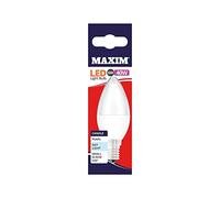 Maxim LED Candle Small Edison Screw (Daylight White) - 6watt (40watt) (Pack 10), 40MLCSESDL5X10
