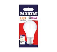 Maxim LED GLS Bayonet Cap (Cool White) - 6watt (40watt) (Pack 10), 40MLGBCCW5X10