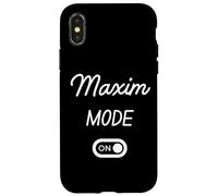 Maxim Mode On Name Case for iPhone X/XS