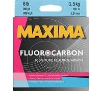 Maxima 1 Shot FLUOROCARBON 8LB One, Clear, 25m