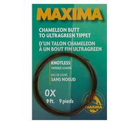 Maxima Fishing Line 9-Feet Knotless Tapered Leaders, Brown and Green, 0X